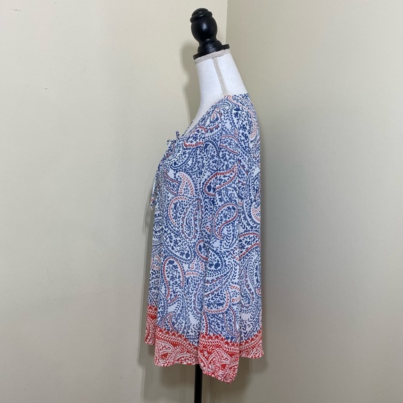 Ariat Women’s Boho Paisley Long Sleeve Peasant Blouse | Size Small - Picture 3 of 11